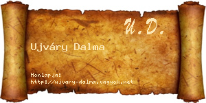 Ujváry Dalma névjegykártya